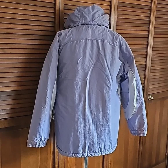 Vintage Alaska Frontier winter snow ski jacket removable hood zipper nylon coat - Picture 10 of 13